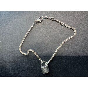 LOUIS VUITTON Bracelet Lockit Ag925 Silver Authentic